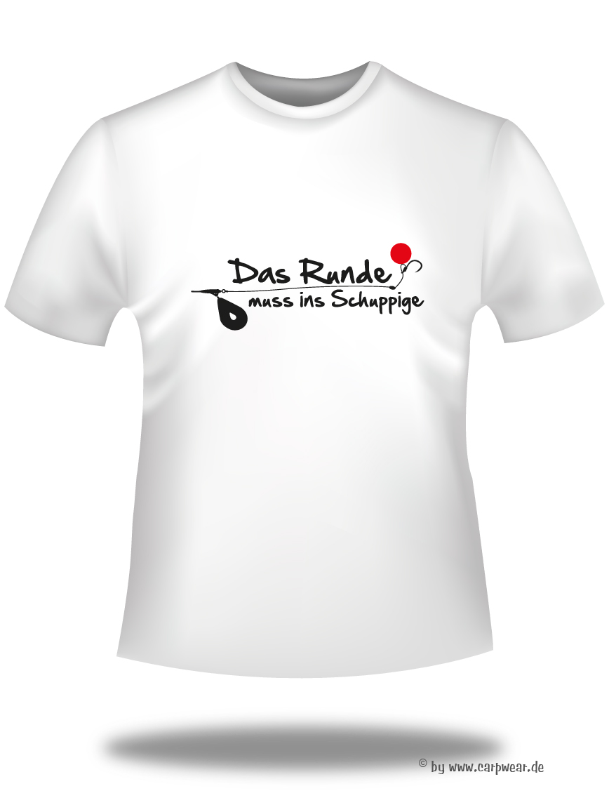 Das-Runde-muss-ins-Schuppige - DasRunde-T-Shirt-weiss-schwarz.jpg - not starred