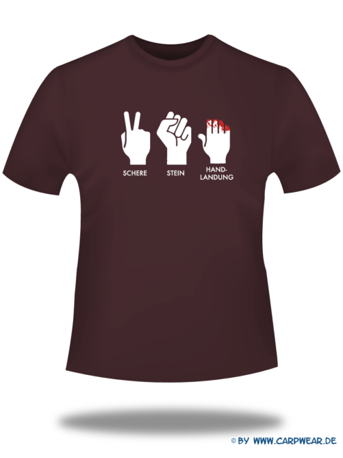 Handlandung - T-Shirt-Handlandung-Bordeaux-Motiv-Weiss.png - not starred