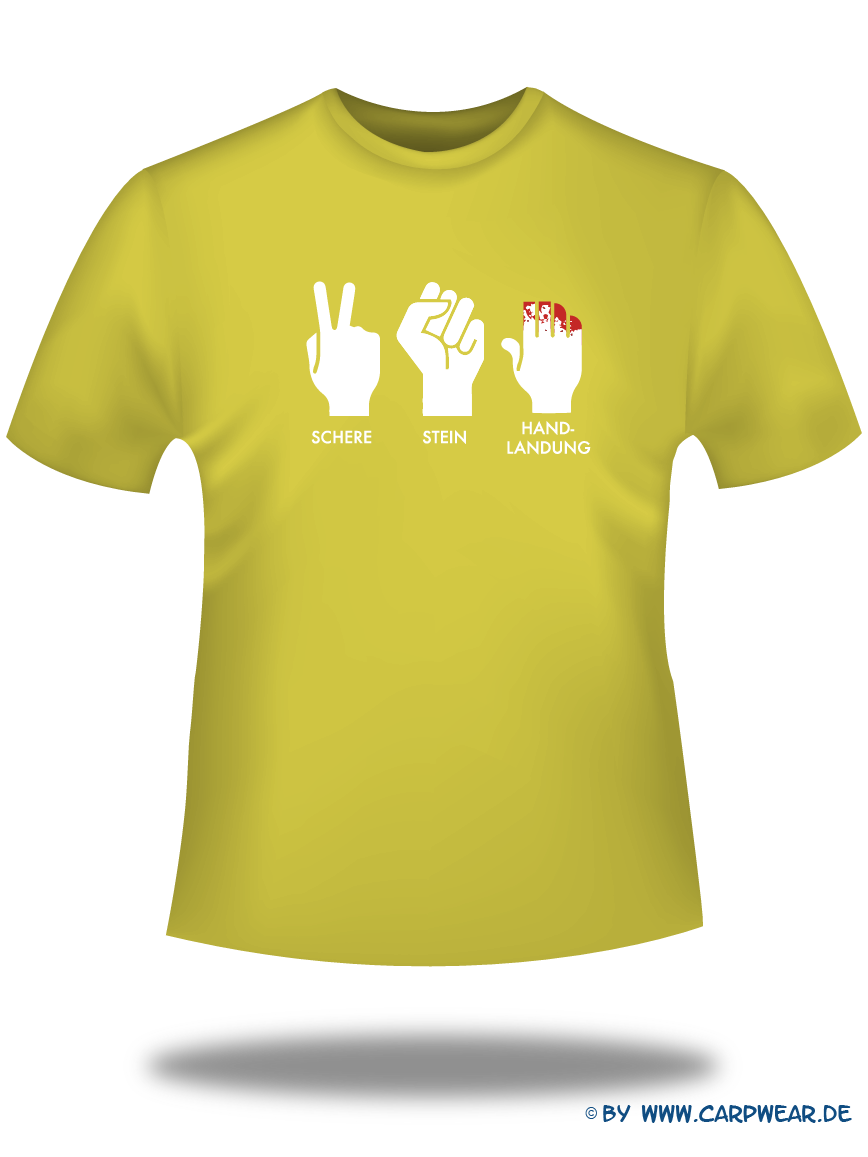 Handlandung - T-Shirt-Handlandung-Gelb-Motiv-Weiss.png - not starred