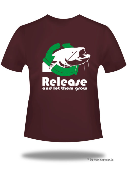 Release-and-let-them-grow-Catfish - Release-cat-t-shirt-back-bordeaux.jpg - not starred