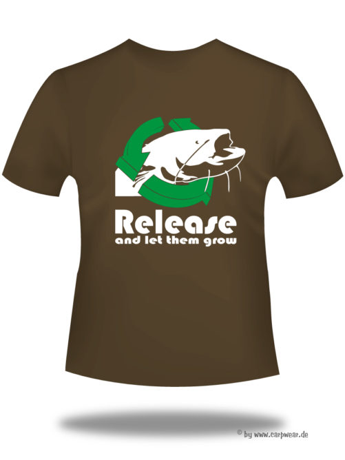 Release-and-let-them-grow-Catfish - Release-cat-t-shirt-back-braun.jpg - not starred