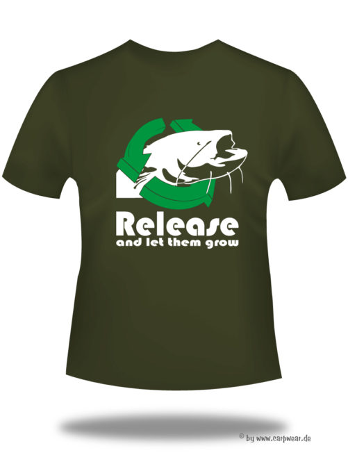 Release-and-let-them-grow-Catfish - Release-cat-t-shirt-back-khaki.jpg - not starred